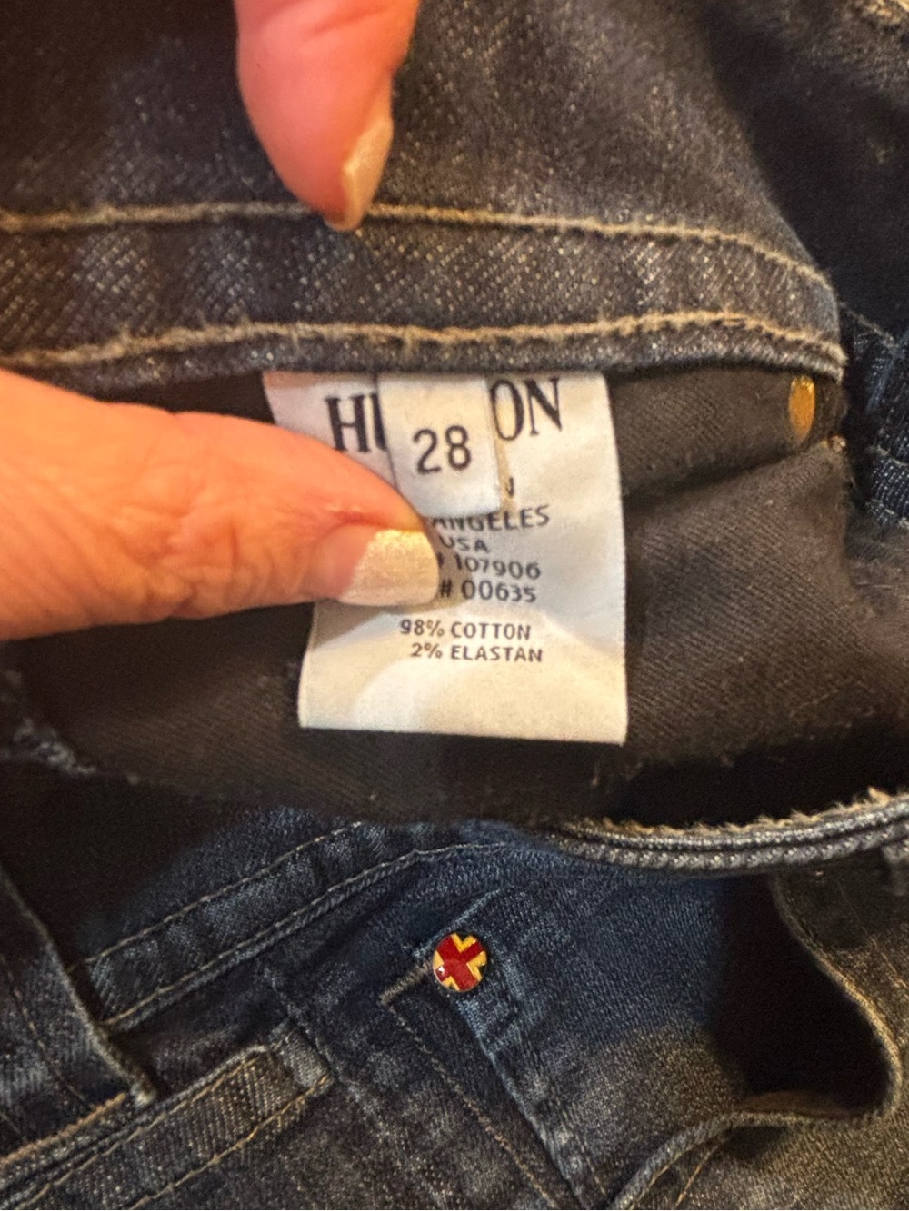 Hudson Dark Blue Women's Bootcut Jeans size 28 - Picture 5 of 6